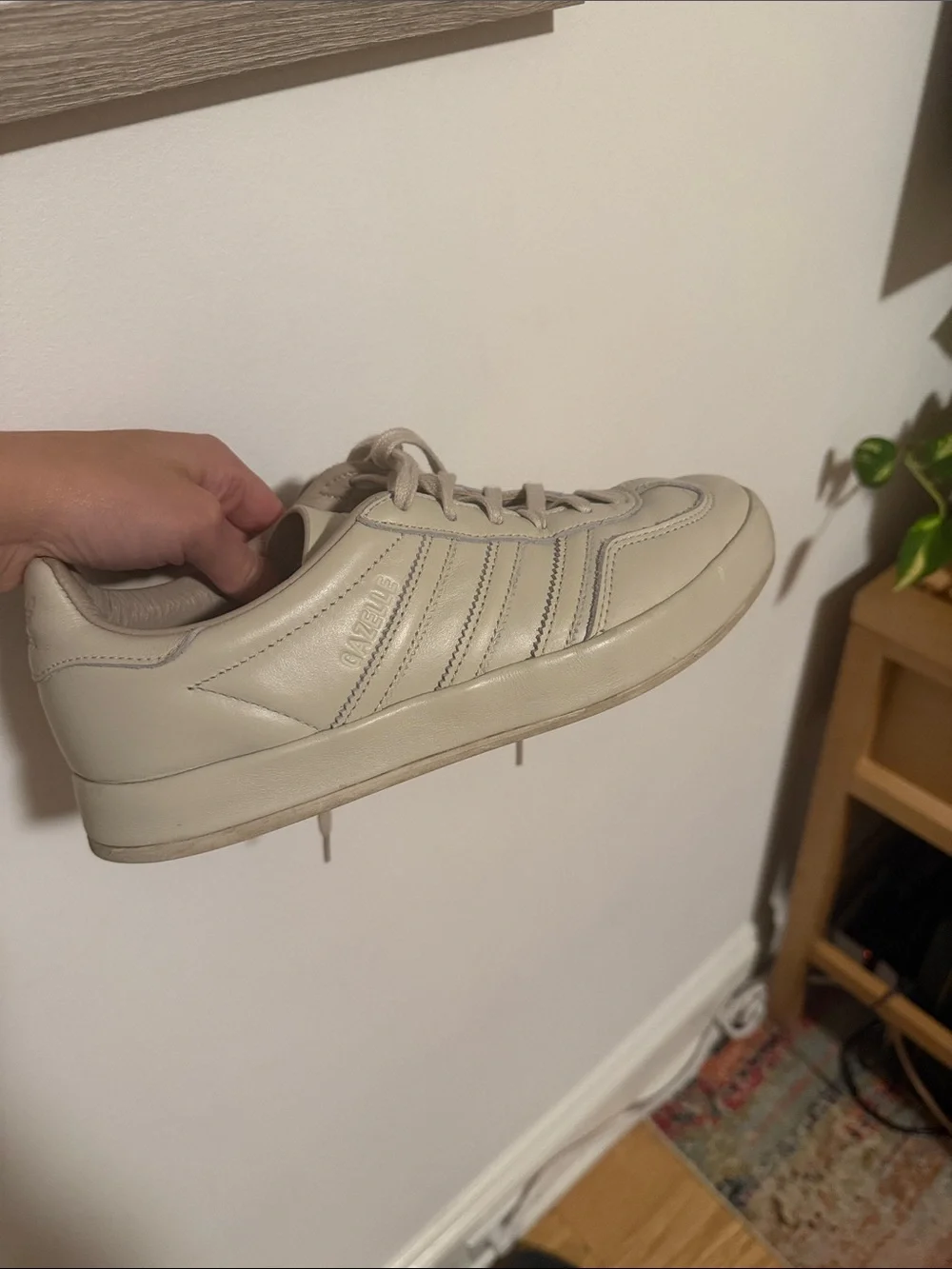 Adidas Cream Sneaker- fits more like a 7